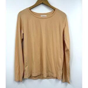 John Elliott Shirt Mens University Tee‎ Long Sleeve Orange Cotton Size 1 Small